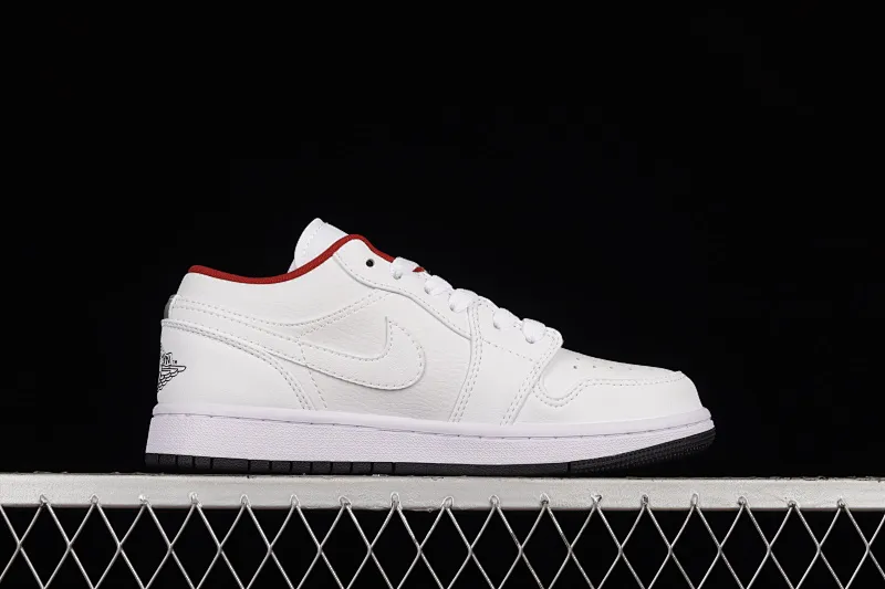 All categories Air Jordan Jordan series basketball shoes Air Jordan 1 Low Z version Air Jordan 1 Low AJ1 Joe 1 all white low-top cultural basketball shoes 553560-164